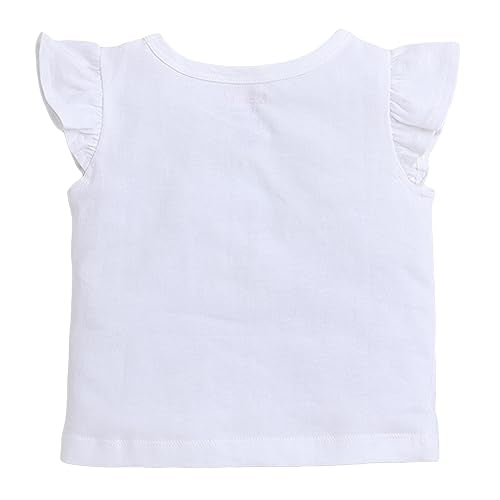 Hopscotch Baby Girls Cotton Floral Print T-shirt And Shorts Set in Fuchsia Color