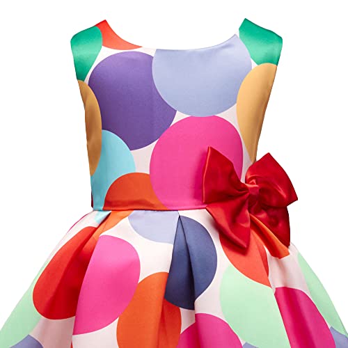 Hopscotch Girl's Polyester Fit and Flare Knee-Length Party Dresses