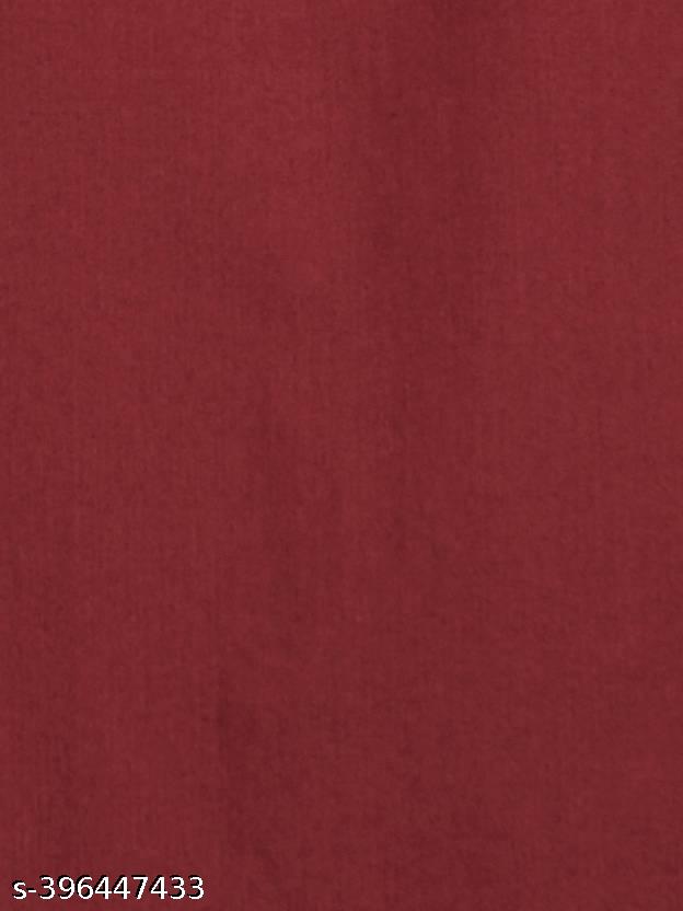 GLOREN Men Slim Fit Solid Spread Collar Casual Maroon Shirt