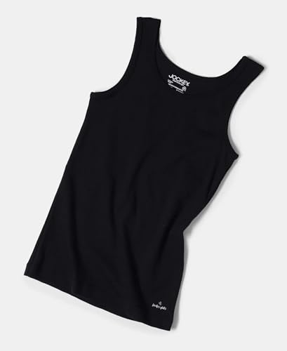 Jockey SG02 Girl's Super Combed Cotton Rib Solid Tank Top