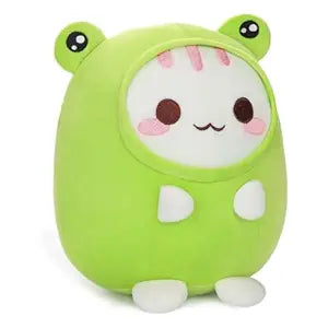 Meera Hoppy Paws Adorable Cat Frog Plush Toy - Perfect Birthday Surprise for a Purr-FECT Friend