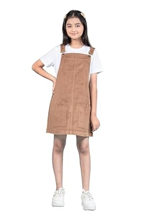 Tweeny Mini Girls Kids Pinafore Dress Denim