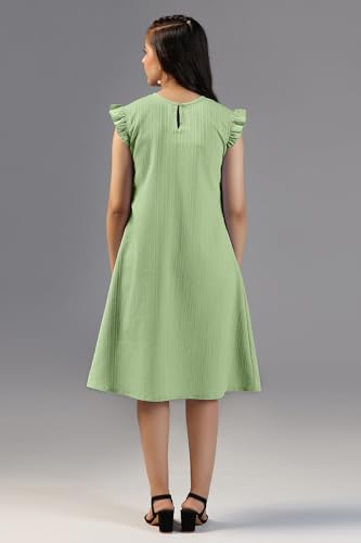 Fashion Dream Girls Solid Knee Length Dress|Girl Dress|Frock|Girls Casual Dress|Girls' Frock|Solid Dress for Girls|Knee Length for Girls|Kids Girls