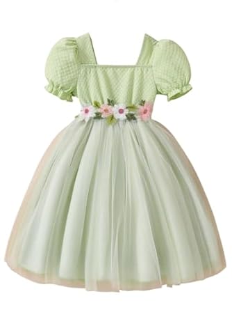 TAGAS Baby-Girl's Net KD-397 Standard Length Dress