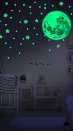 The Dark Vinyl Fluorescent Night Glow Self Adhesive Stickers In The Dark Star Space Wall Stickers | Radium Stickers For Bedroom C- Night Glow Radium Sheet