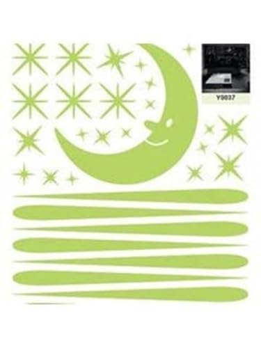 The Dark Vinyl Fluorescent Night Glow Self Adhesive Stickers In The Dark Star Space Wall Stickers | Radium Stickers For Bedroom C- Night Glow Radium Sheet