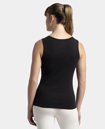 Jockey A113 Women's Super Combed Cotton Rib Fabric Slim Fit Solid Tank Top