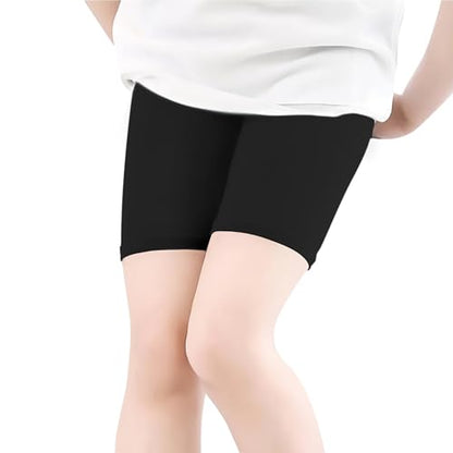 KYDA KIDS ® Girls Anti Bacterial Under Skirt Shorts - Under Dress Uniform Shorts & Stretchable Shorties Tights for Girls (Pack of 2)