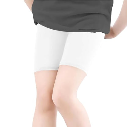 KYDA KIDS ® Girls Anti Bacterial Under Skirt Shorts - Under Dress Uniform Shorts & Stretchable Shorties Tights for Girls (Pack of 2)