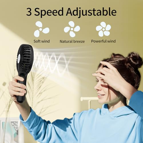 UN1QUE X3 Mini Portable Fan - Powerful Brushless Motor Fan with Large Blades