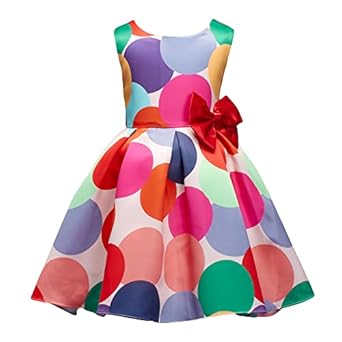Hopscotch Girl's Polyester Fit and Flare Knee-Length Party Dresses