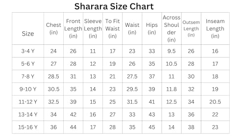 Naixa Girls Rayon Fabric Floral Printed 3/4 Sleeve Sharara Dress Set For All Occasion salwar suit