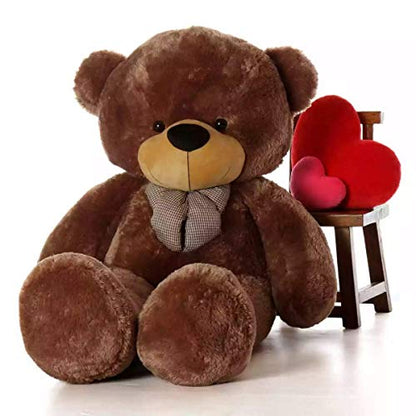 HUG 'n' FEEL SOFT TOYS 3 Feet Coffee Brown Giant Teddy Bear Soft