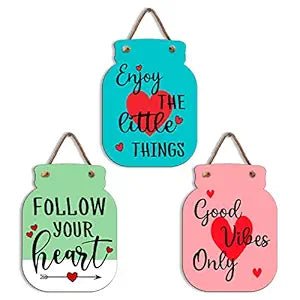 Sehaz Artworks Wall Decor Items For Bedroom | Home Decoration Items For Living Room | Home Decor Items | Wall Hanging Decorative Items For Home | Wooden Wall Hangings For Home Decoration | Room Decor | Positive Vibes Only