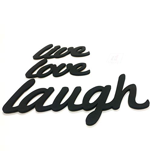 Art Street Live Love Laugh MDF Plaque Painted Cutout Ready To Hang Home Decor Wall Art