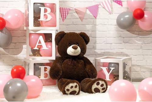 HUG 'n' FEEL SOFT TOYS 3 Feet Coffee Brown Giant Teddy Bear Soft