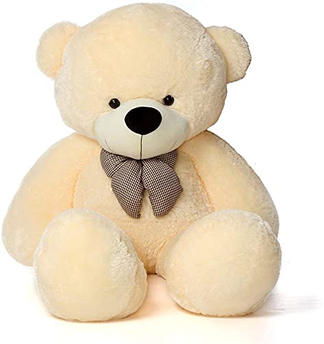 Teddywala Teddy Bear - 4 Feet Cream Colour - Medium Size Teddy Bear for Girls and Boys