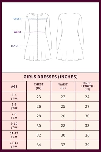 Fashion Dream Girls Solid Knee Length Dress|Girl Dress|Frock|Girls Casual Dress|Girls' Frock|Solid Dress for Girls|Knee Length for Girls|Kids Girls