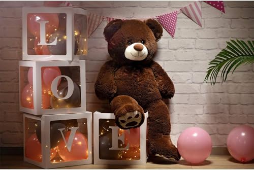 HUG 'n' FEEL SOFT TOYS 3 Feet Coffee Brown Giant Teddy Bear Soft