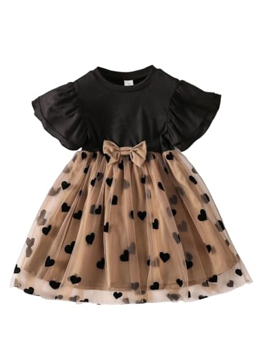 TAGAS Baby-Girl's Net A-Line Knee-Length Dress