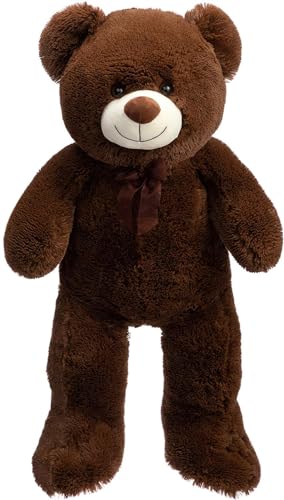 HUG 'n' FEEL SOFT TOYS 3 Feet Coffee Brown Giant Teddy Bear Soft