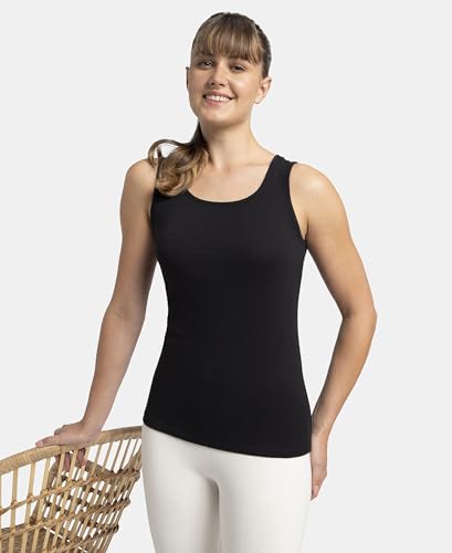 Jockey A113 Women's Super Combed Cotton Rib Fabric Slim Fit Solid Tank Top