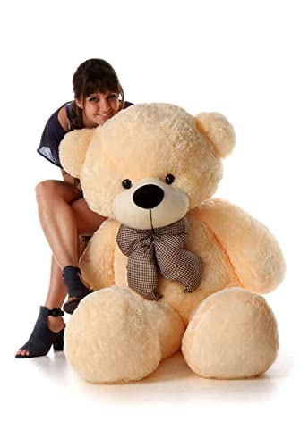 Teddywala Teddy Bear - 4 Feet Cream Colour - Medium Size Teddy Bear for Girls and Boys