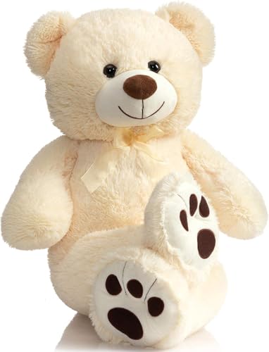 HUG 'n' FEEL SOFT TOYS 4 Feet Cream Giant Teddy Bear Soft