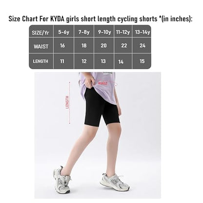 KYDA KIDS ® Girls Anti Bacterial Under Skirt Shorts - Under Dress Uniform Shorts & Stretchable Shorties Tights for Girls (Pack of 2)