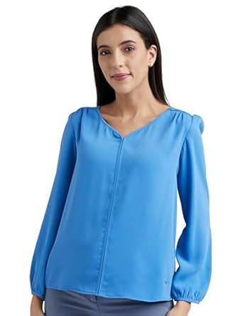 Allen Solly Women's Solid Regular Fit Shirt