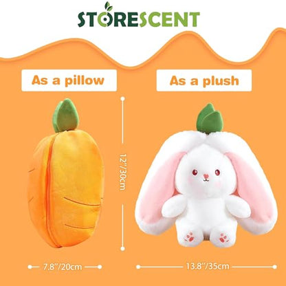 Storescent Reversible Carrot Bunny Plush Toy