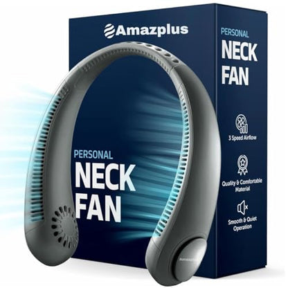 𝐀𝐌𝐀𝐙𝐏𝐋𝐔𝐒® (𝟏𝟓 𝐘𝐄𝐀𝐑𝐒 𝐖𝐀𝐑𝐑𝐀𝐍𝐓𝐘) Portable Neck Fan Rechargeable