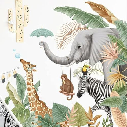 Xtore Cartoon Animal Pattern Wall Sticker for Decor | Beautiful Home Decor (Pack of 1