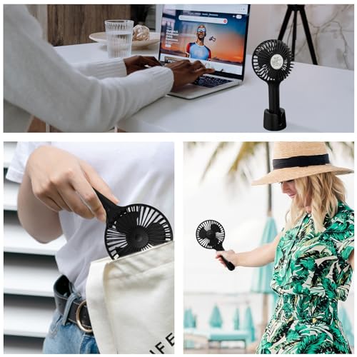 UN1QUE X3 Mini Portable Fan - Powerful Brushless Motor Fan with Large Blades