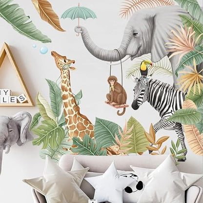 Xtore Cartoon Animal Pattern Wall Sticker for Decor | Beautiful Home Decor (Pack of 1