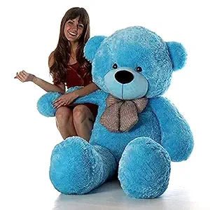 Niku 3 feet Teddy Bear Blue Colour Soft Toy for Girls Kids Baby | Best Gift for Valentines