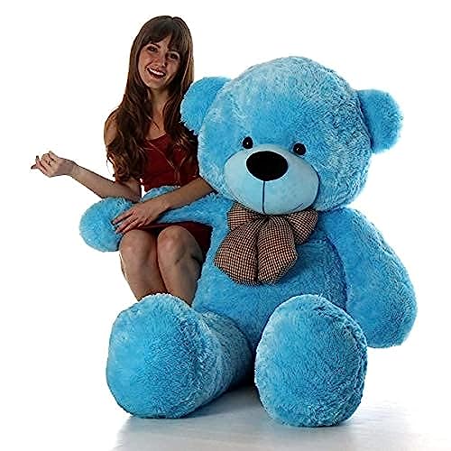 Niku 3 feet Teddy Bear Blue Colour Soft Toy for Girls Kids Baby | Best Gift for Valentines