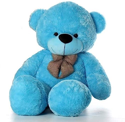 Niku 3 feet Teddy Bear Blue Colour Soft Toy for Girls Kids Baby | Best Gift for Valentines