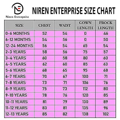Niren Enterprise Rollar Frock net Embroidery Work Ruffle Patterned Flared Short Sleeve Girl Frock