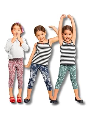 NIK & KNIT Premium Stretchable Printed Capri Leggings for Girls/Kids | Nightwear Capri | Printed Pyjama (Top/T-Shirt NOT Included)
