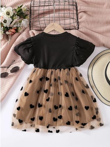 TAGAS Baby-Girl's Net A-Line Knee-Length Dress