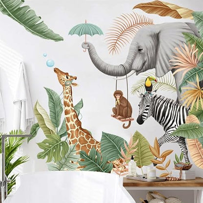 Xtore Cartoon Animal Pattern Wall Sticker for Decor | Beautiful Home Decor (Pack of 1