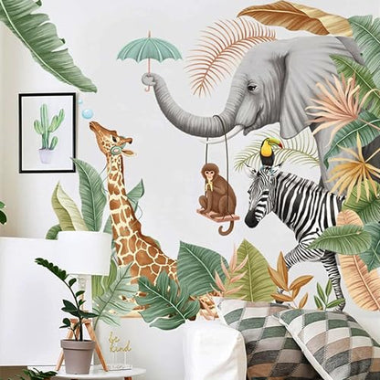 Xtore Cartoon Animal Pattern Wall Sticker for Decor | Beautiful Home Decor (Pack of 1