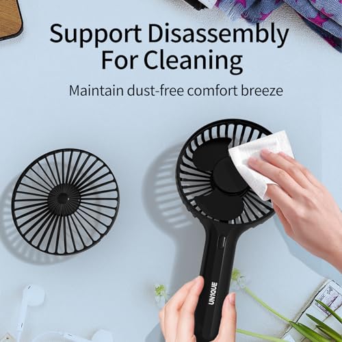 UN1QUE X3 Mini Portable Fan - Powerful Brushless Motor Fan with Large Blades