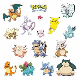 GADGETS WRAP Pokemon Fab Wall Decal for Home or Office Vinyl Wall Sticker (Multicolour)