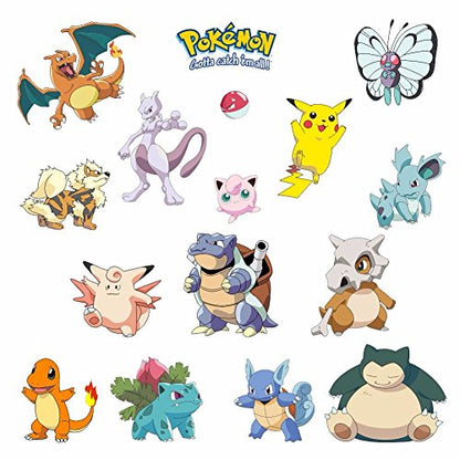 GADGETS WRAP Pokemon Fab Wall Decal for Home or Office Vinyl Wall Sticker (Multicolour)