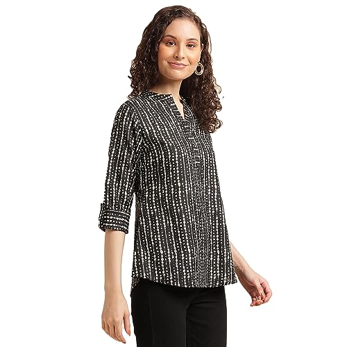 NAINVISH Tops for Women Printed Regular Fit Shirt