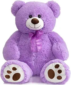 HUG 'n' FEEL SOFT TOYS 4 Feet Purple Giant Teddy Bear Soft