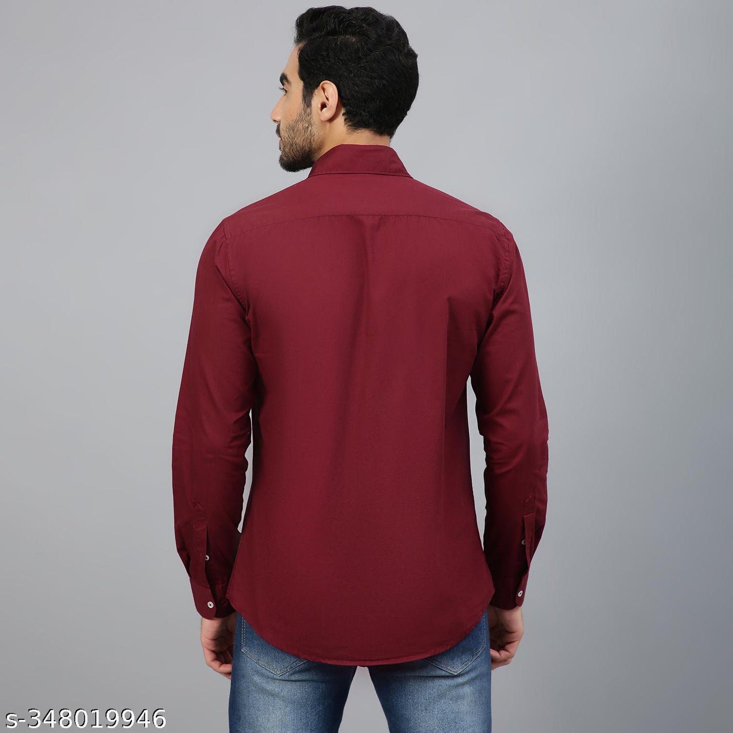 FTX Men's Solid Regular Maroon Shirts