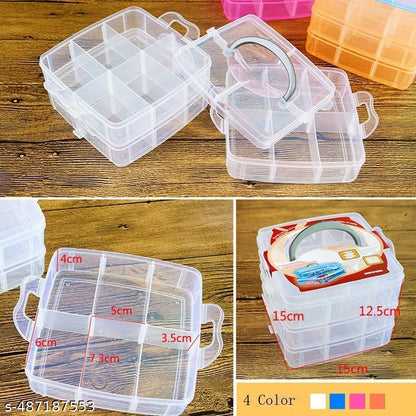 Multi-Purpose Plastic Storage Box with Drawers